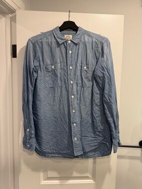 J. Crew Light Blue Chambray Button-Down Workshirt